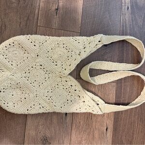 Handcrafted Cream Crochet Bag